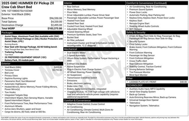 gmc hummer ev 2025 1GT10BDD7SU102369 image gmc hummer ev 2025 1GT10BDD7SU102369 image